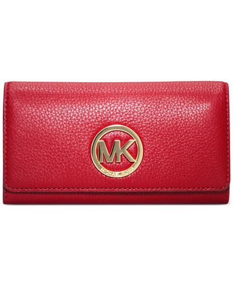 michael kors red black wallet|vanilla michael kors wallet.